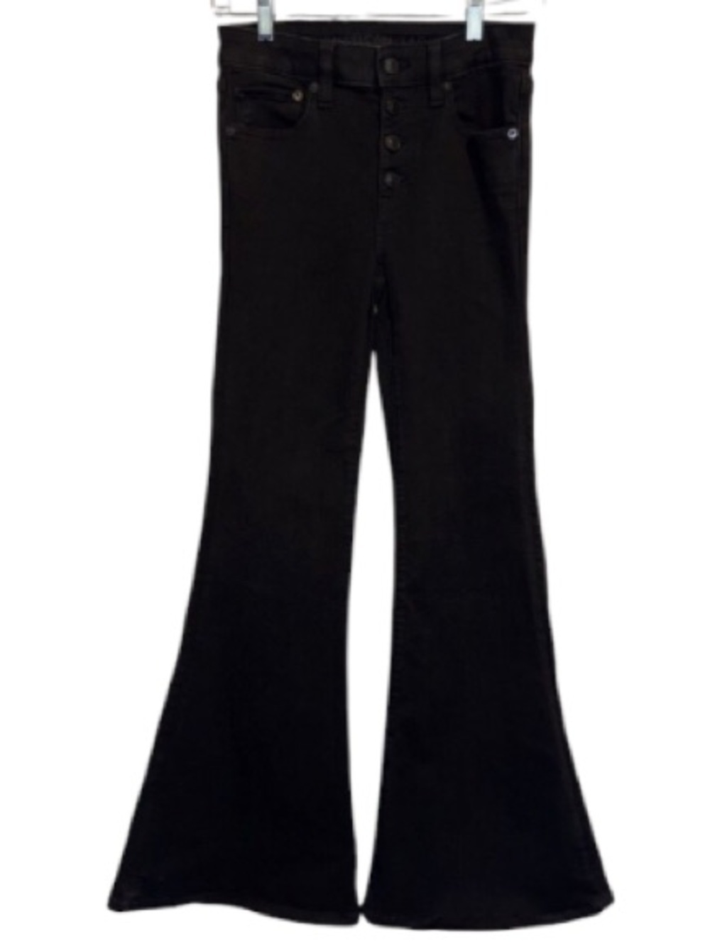 American Eagle Outfitters jeans denim Jeans Black Stretch Pockets Button Fly 2